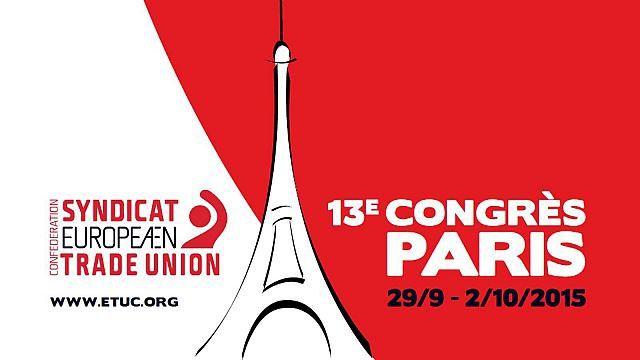 A J-2 du XIIIe congrès de la Confédération européenne  des syndicats 