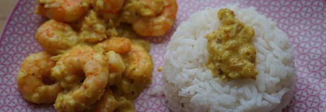 Curry de crevettes 