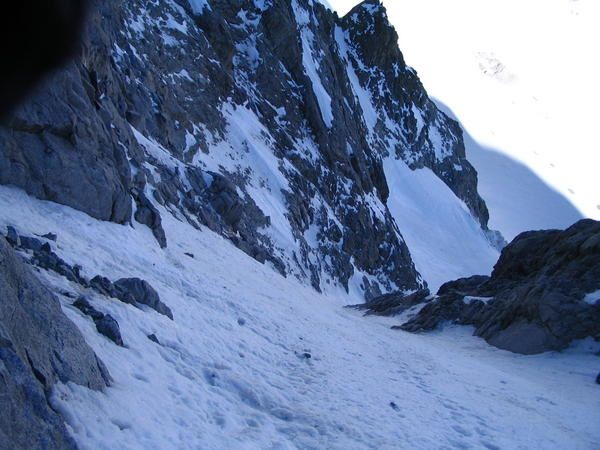 Quelques photos du we de l'ascension au glacier noir dans les Ecrins : Col est du Pelvoux et couloir N du coup de Sabre