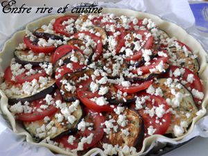 Quiche Aubergine/Tomates/ Feta au Thon