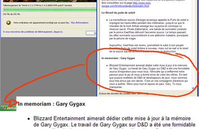 L'hommage discret de Blizzard (World of Warcraft) à Gary Gygax