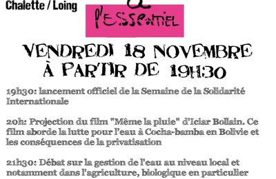 Vendredi 18 novembre 2011 - 19h30 / SSI: soirée avec l'AMAPP du LOING et la Ville de Chalette (Chalette)