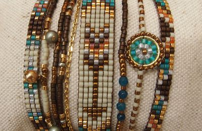 Bijoux Perles : bracelet, manchette, bague, collier.