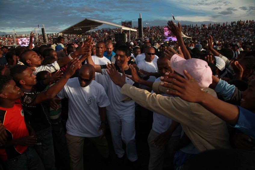 Inauguration du Kianja (Stade) Makis de Madagascar, à Andohatapenaka, par le Président Andry Rajoelina. 5ème partie. Photos: Harilala Randrianarison