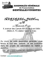 L'association Dentelles Vivantes vous invite à son assemblée générale 2014