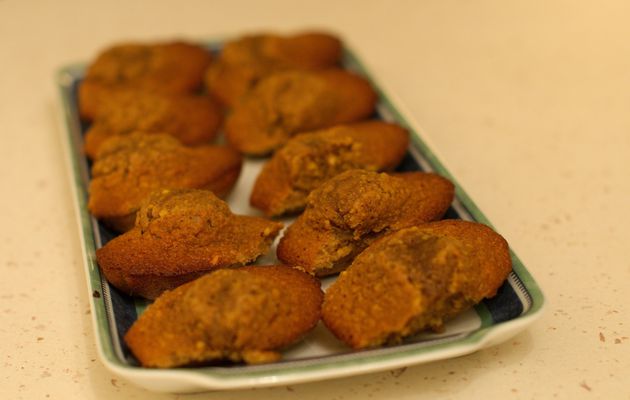 Madeleines à la pralinoise