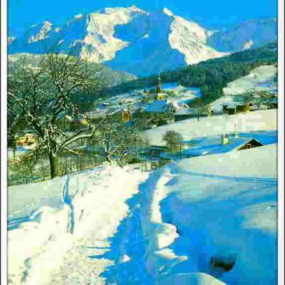 Paysage de neige - Combloux - Haute-Savoie