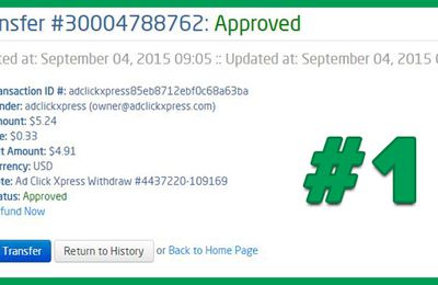 AdClickXpress Withdrawal Proof no 1!