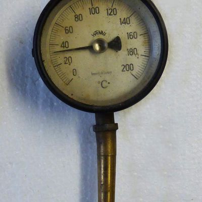 Thermomètre HAENNI SUISSE  200° celsus vintage