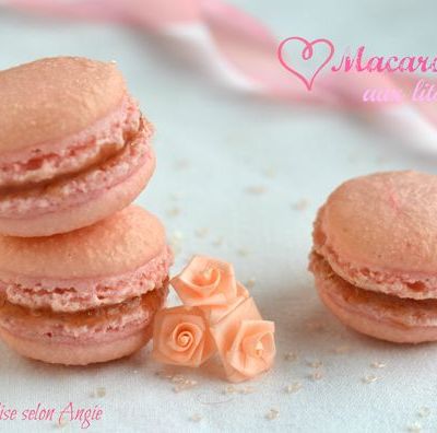 Macarons aux litchis