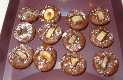 Muffins choco-bananes