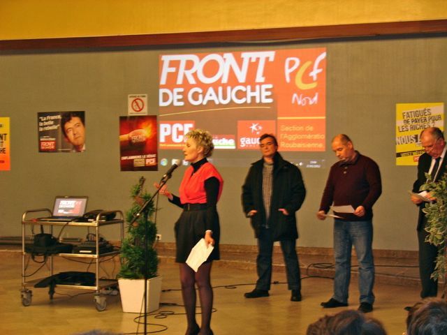 Cérémonie des Voeux de la Section PCF de l'Agglomération Roubaisienne, le 27 janvier 2012