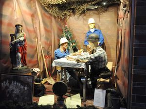L'Amicale des Anciens Mineurs d'Algrange expose les repas de sainte Barbe en 2015