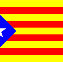 Les drapeaux catalans.