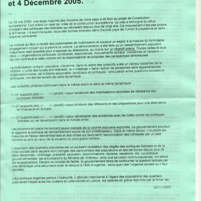 projet amendable de déclaration pour les rencontres nationales des 3 et 4 décembre