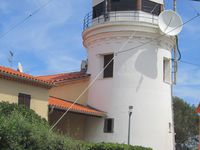 Point de vue, phare, sémaphore et deuxième chapelle de la Garoupe.