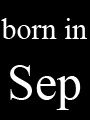 born in september