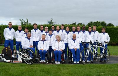 Cédric et l'équipe de France Paracyclisme à 2 semaines des jeux