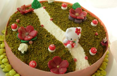 Gateau Hello Kitty pour les1 an de ma fille