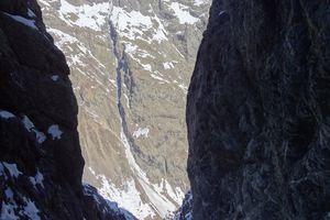 Couloir Pelas Verney, brêche Victor Chaud (Ecrins ; Pelvoux)