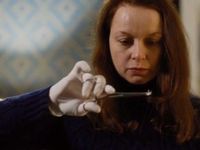 Good day for Katherine. First, Andy hurt himself by trying to do something on his own. Second, the situation is perfect for her to showcase her skills and how vital she is.