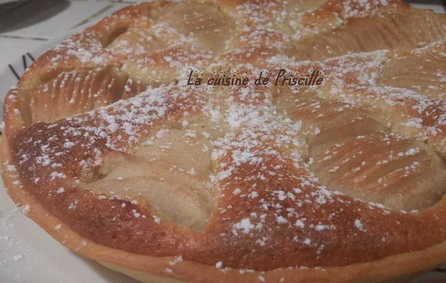 Tarte amandine aux poires (ou tarte bourdaloue)