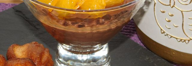 Crème au chocolat et à l'orange.