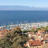 Le port de Thonon, depuis le belvédère . 