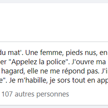 Grosse frayeur: une femme erre dans la rue pour échapper à son mari violent !