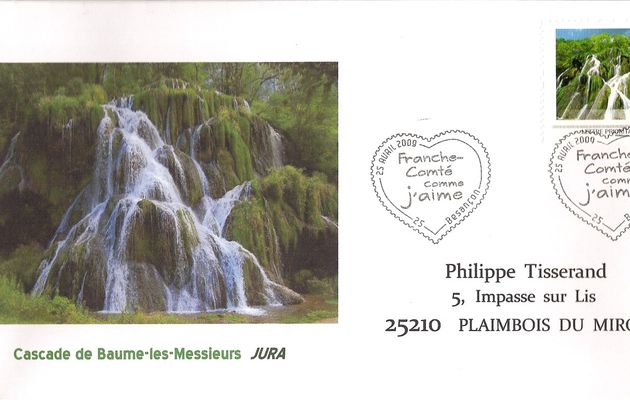 enveloppes 1er jour illustrées des deux cachets Besançon et Pontarlier