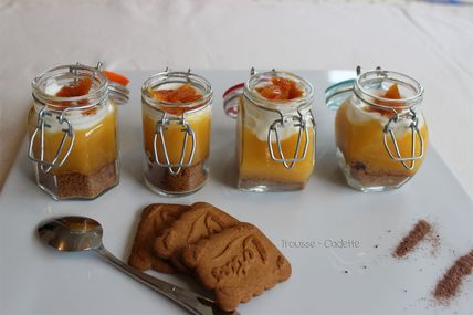 GOURMANDISES - VERRINES AUX ABRICOTS CHEZ TROUSSE CADETTE