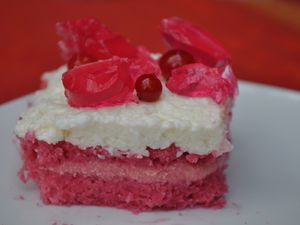 Gâteau frais pour l'été. 