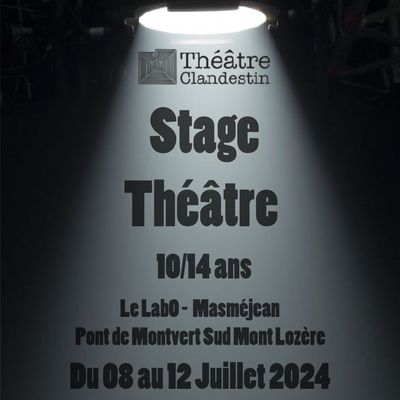 Stage théâtre enfant en Juillet au LabO