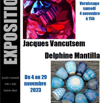 Delphine Mantilla et Jacques Vancutsem exposent en novembre