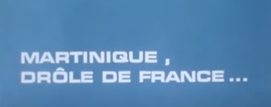 La Martinique en 1980, vue par la télé suisse