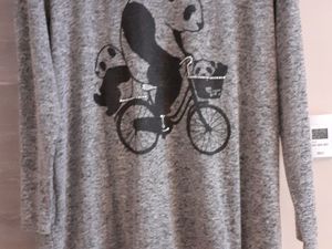 Tee-shirt Tunique (2) Panda à vélo