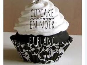 cupcake chocolat noir  et mascarpone chocolat blanc