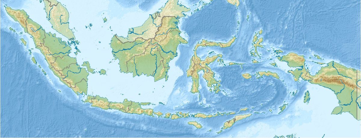 L’Indonésie sur la carte du monde