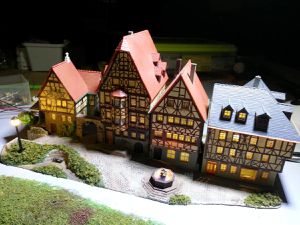 village eclairé