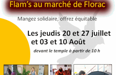 C'est Jeudi 20 juillet à Florac notre 1er événement de l'été