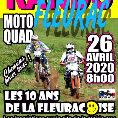  Rando Fleuracoise moto et quad le 26 avril 2020 à Fleurac (24) 