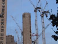 Big Ben, Buckingham Palace, chantier près de London Eye