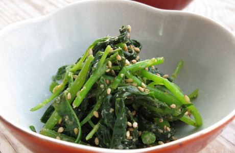 Horenso no goma-ae, salade de sésame et d'épinard (Japon)