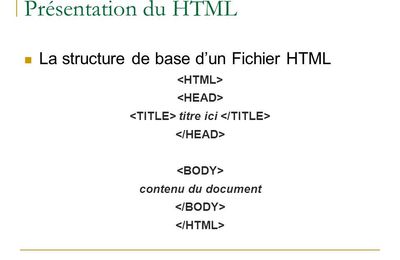 Premier fichier HTML