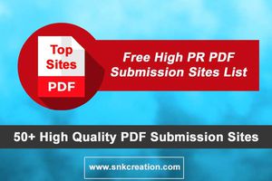 High Quality PA/DA PDF Submission Sites List 2018