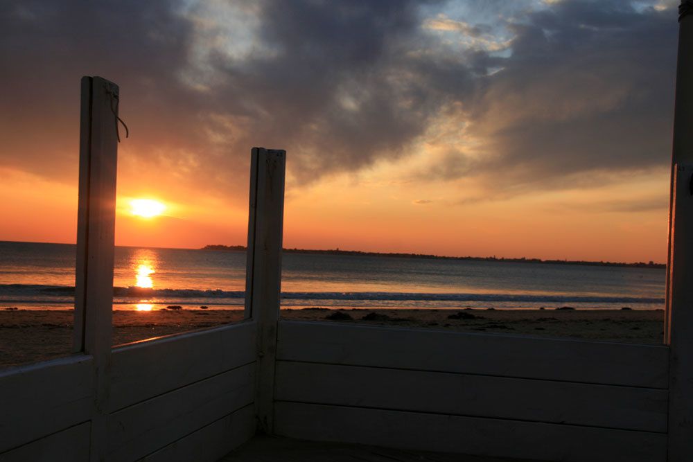 Couché de soleil baie de La Baule - Photos Thierry Weber Photographe de Mer Guérande La Baule