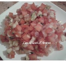 salade marocaine tomate concombre سلطة الخيار و الطماطم المغربية