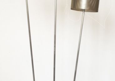 Lampe à poser - Modèle TRINA - Tadelakt acajou - 85 cm
