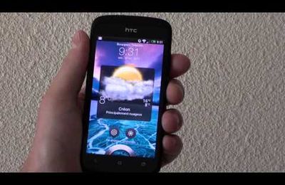 Application Météo Sense 4.0 HTC ONE S