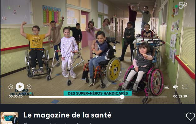 Handismile et les super-héros du handicap sur France 5